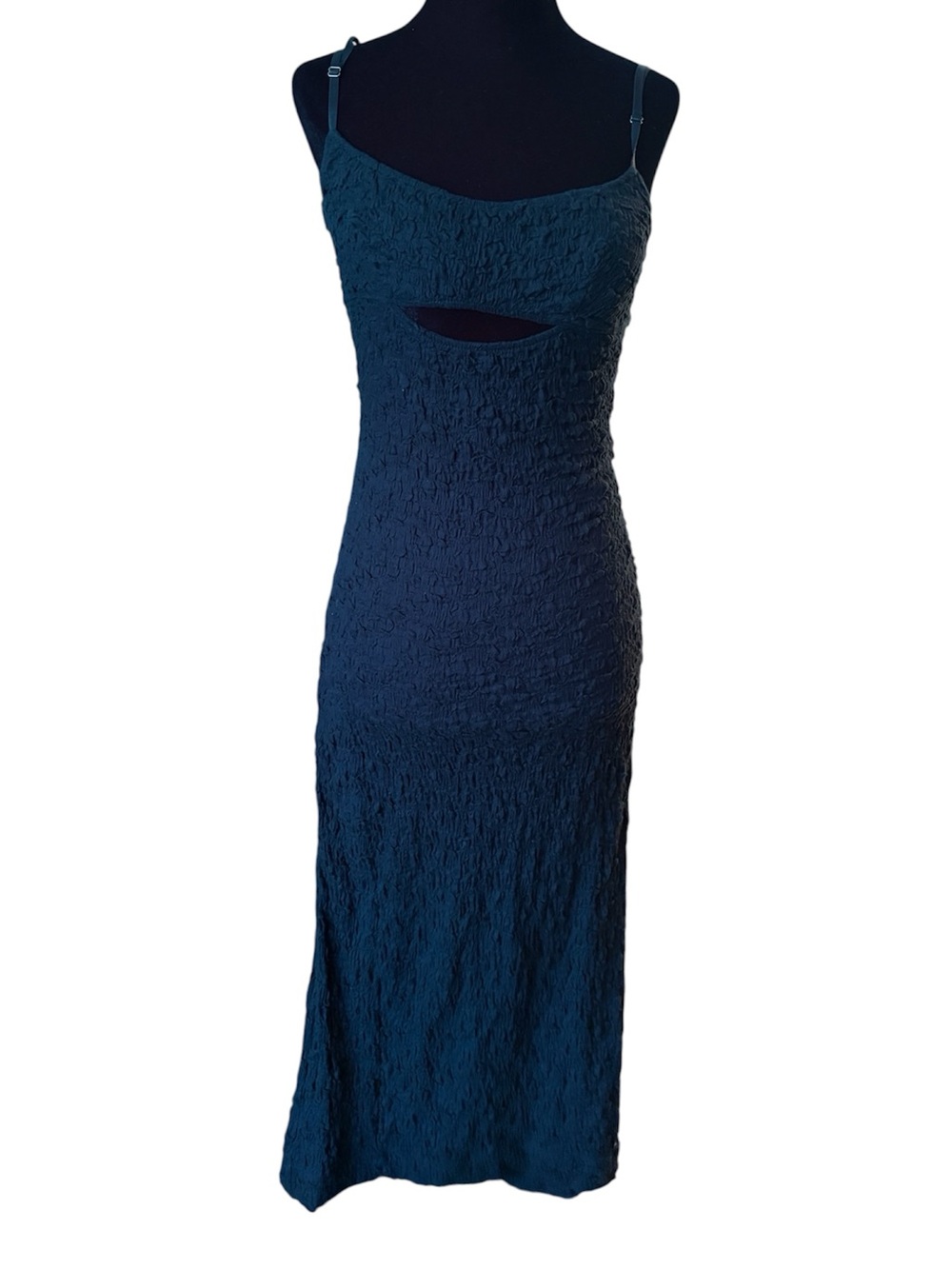 Sabina Musayev Square Neckline Midi Length Dress small